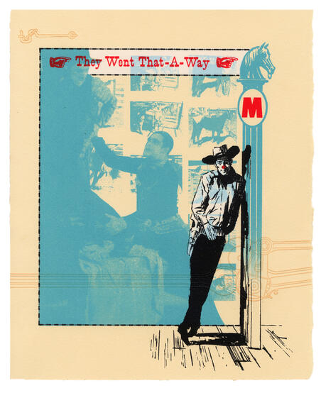 Mollies on the Run, Silkscreen and relief print on paper, 2025